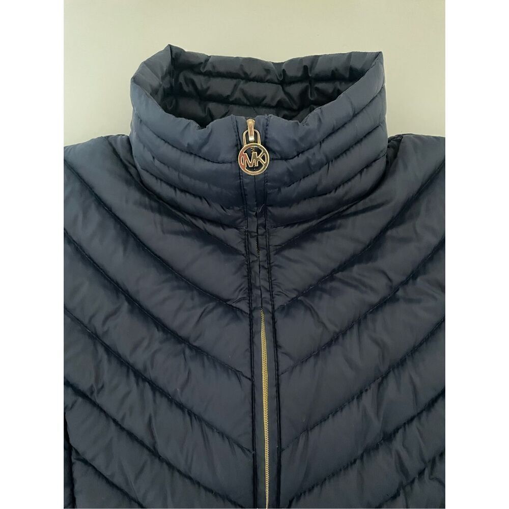 Michael Kors Coat Jacket Packable Blue Puffer Size Large Winter - Picture 5 of 7